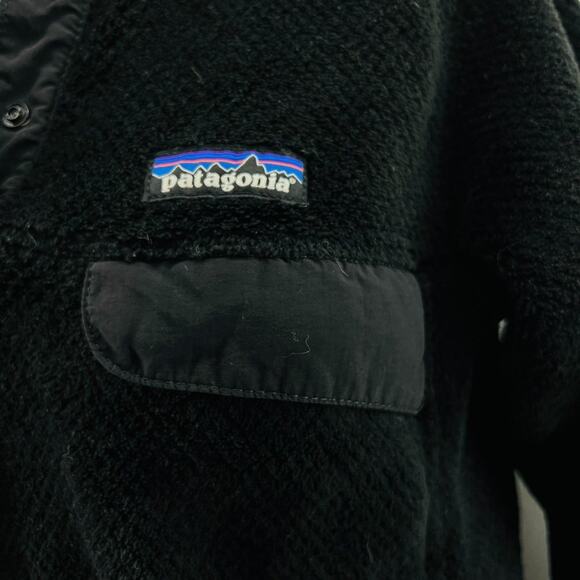 Patagonia Re-Tool Snap T Fleece Black Pullover Womens Size Small S - Picture 3 of 10
